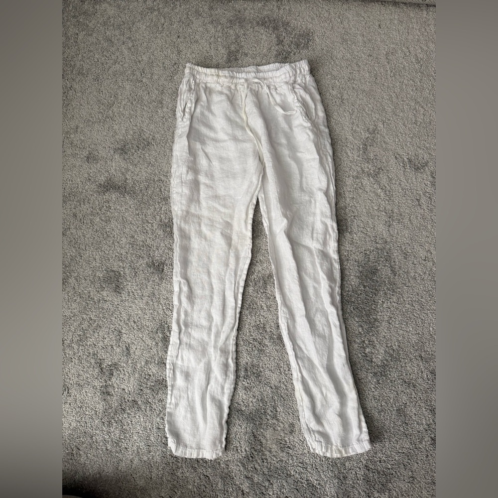 White Linen Pants